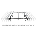 Universal Black Bed Frame w/ Rug Rollers by Malouf at Eve Furniture