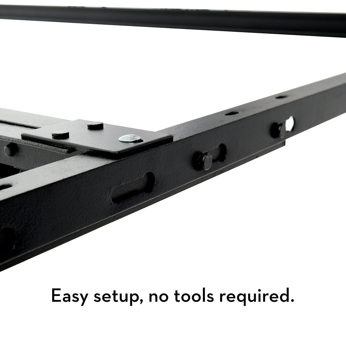 Universal Black Bed Frame w/ Rug Rollers by Malouf at Eve Furniture
