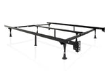 Universal Black Bed Frame w/ Rug Rollers by Malouf at Eve Furniture