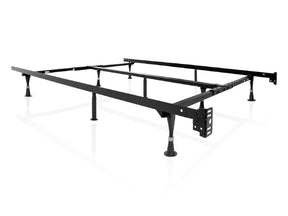 Universal Black Bed Frame w/ Rug Rollers by Malouf at Eve Furniture