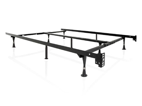 Universal Black Bed Frame w/ Rug Rollers by Malouf at Eve Furniture