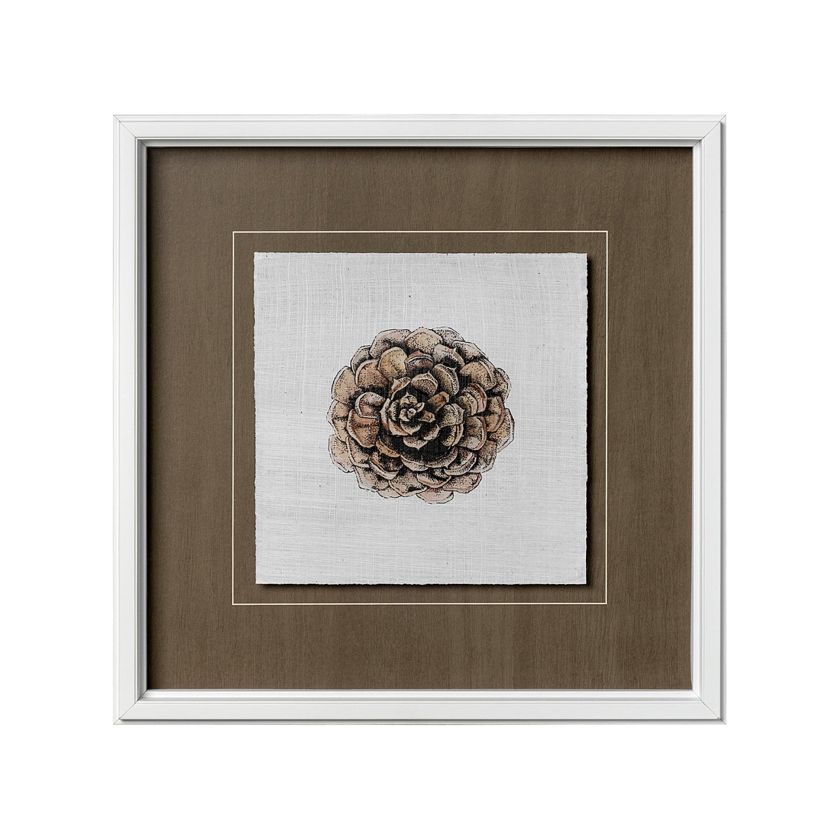 Unknown by Marie a Hand Embellished Textured Framed Art Print Matted under Glass by Mercana at Eve Furniture