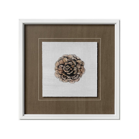Unknown by Marie a Hand Embellished Textured Framed Art Print Matted under Glass by Mercana at Eve Furniture