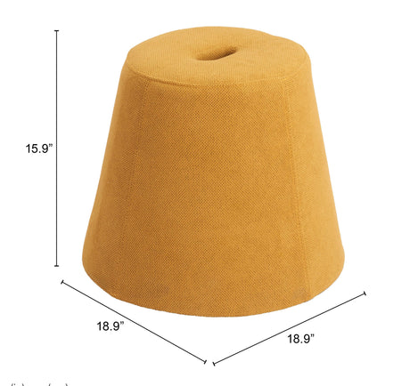 Upela Ottoman Yellow by Zuomod at Eve Furniture