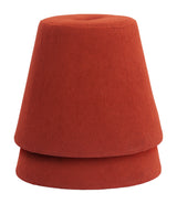 Upela Red Ottoman by Zuomod at Eve Furniture