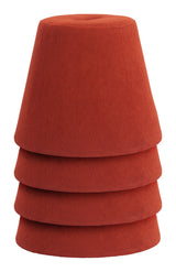 Upela Red Ottoman by Zuomod at Eve Furniture