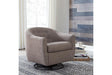 Upshur Taupe Accent Chair by Ashley at Eve Furniture