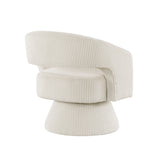 Upton Beige Swivel Accent Chair by Homelegance at Eve Furniture
