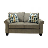 Upton Cafe Brown Loveseat by Furniture of America at Eve Furniture