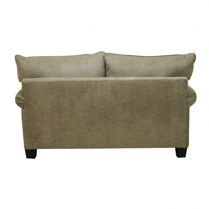 Upton Cafe Brown Loveseat by Furniture of America at Eve Furniture