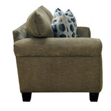 Upton Cafe Brown Loveseat by Furniture of America at Eve Furniture