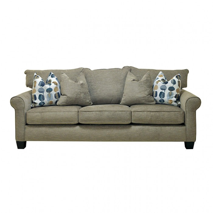 Upton Cafe Brown Sofa by Furniture of America at Eve Furniture