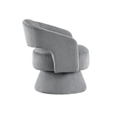 Upton Dark Gray Swivel Accent Chair by Homelegance at Eve Furniture