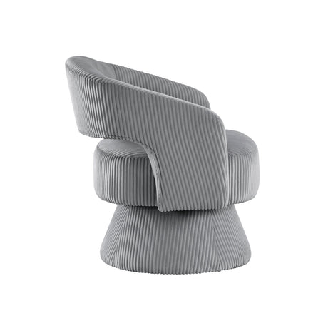 Upton Dark Gray Swivel Accent Chair by Homelegance at Eve Furniture