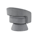 Upton Dark Gray Swivel Accent Chair by Homelegance at Eve Furniture