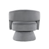 Upton Dark Gray Swivel Accent Chair by Homelegance at Eve Furniture