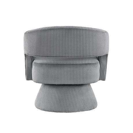 Upton Dark Gray Swivel Accent Chair by Homelegance at Eve Furniture