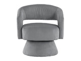 Upton Dark Gray Swivel Accent Chair by Homelegance at Eve Furniture