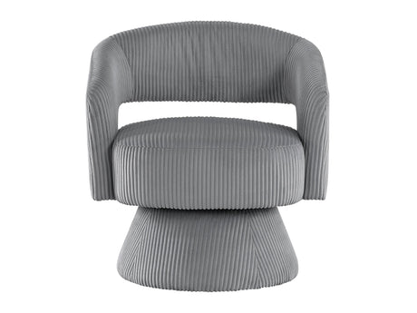 Upton Dark Gray Swivel Accent Chair by Homelegance at Eve Furniture