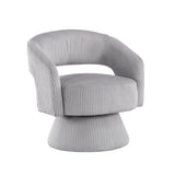 Upton Gray Swivel Accent Chair by Homelegance at Eve Furniture