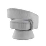 Upton Gray Swivel Accent Chair by Homelegance at Eve Furniture