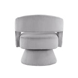 Upton Gray Swivel Accent Chair by Homelegance at Eve Furniture