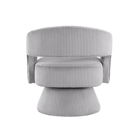 Upton Gray Swivel Accent Chair by Homelegance at Eve Furniture