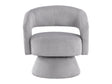 Upton Gray Swivel Accent Chair by Homelegance at Eve Furniture