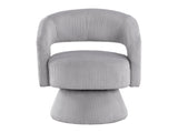 Upton Gray Swivel Accent Chair by Homelegance at Eve Furniture