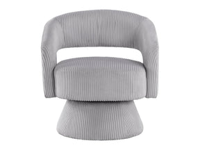 Upton Gray Swivel Accent Chair by Homelegance at Eve Furniture