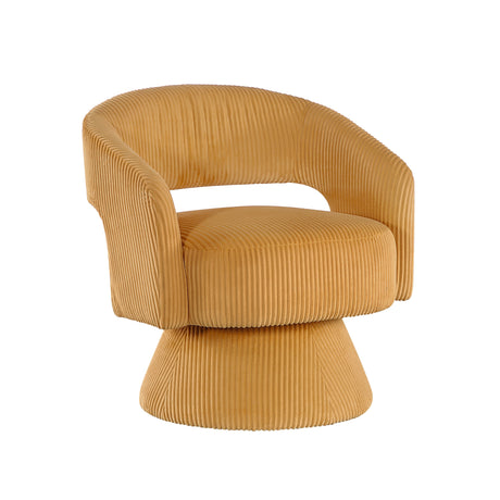 Upton Yellow Swivel Accent Chair by Homelegance at Eve Furniture