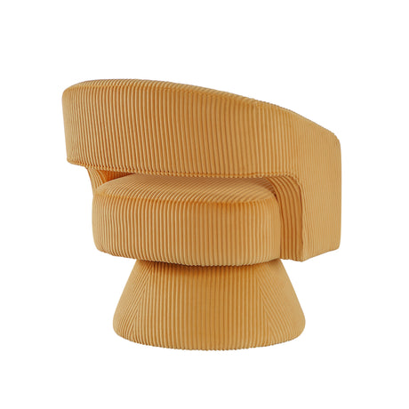 Upton Yellow Swivel Accent Chair by Homelegance at Eve Furniture