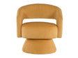 Upton Yellow Swivel Accent Chair by Homelegance at Eve Furniture
