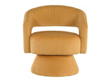 Upton Yellow Swivel Accent Chair by Homelegance at Eve Furniture