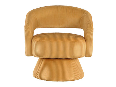 Upton Yellow Swivel Accent Chair by Homelegance at Eve Furniture