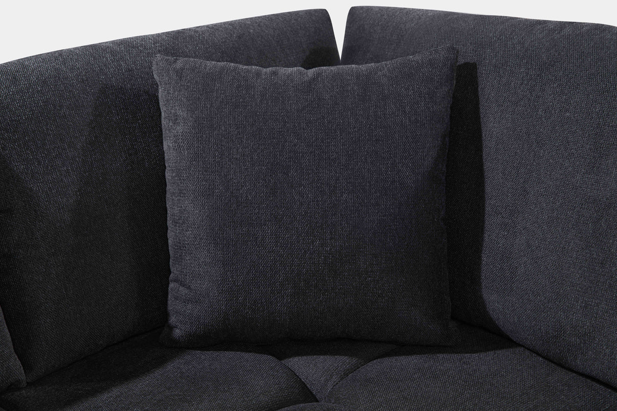 Uptown Black 2-Piece Sectional by New Era Innovations at Eve Furniture