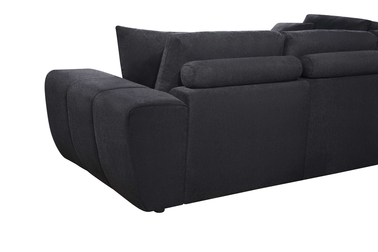 Uptown Black 2-Piece Sectional by New Era Innovations at Eve Furniture