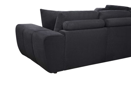 Uptown Black 2-Piece Sectional by New Era Innovations at Eve Furniture