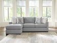 UrbanCrest Pewter 2-Piece Sectional with LAF Chaise by Ashley at Eve Furniture
