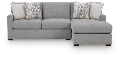 UrbanCrest Pewter 2-Piece Sectional with RAF Chaise by Ashley at Eve Furniture