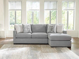UrbanCrest Pewter 2-Piece Sectional with RAF Chaise by Ashley at Eve Furniture