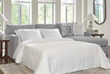 UrbanCrest Pewter 2-Piece Sleeper Sectional with Chaise by Ashley at Eve Furniture
