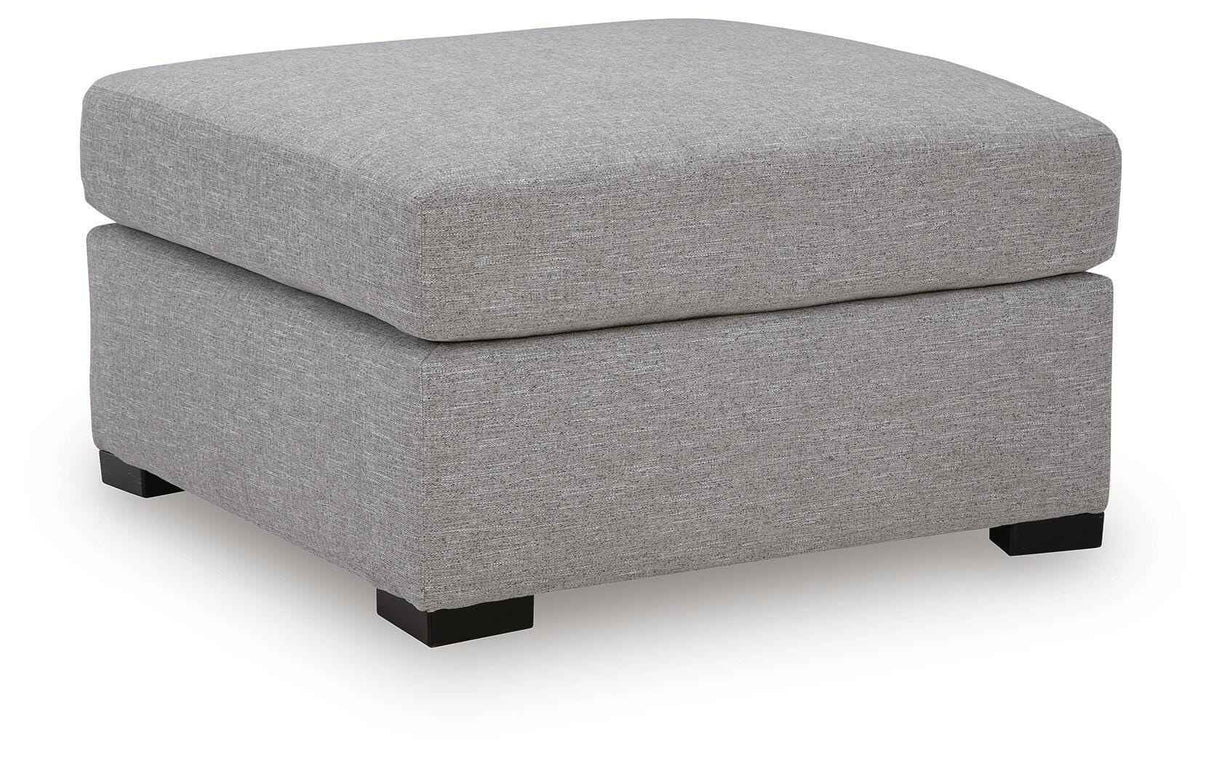 UrbanCrest Pewter Oversized Accent Ottoman by Ashley at Eve Furniture