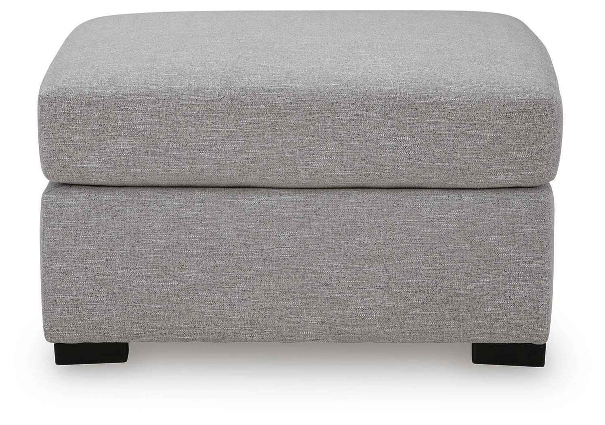 UrbanCrest Pewter Oversized Accent Ottoman by Ashley at Eve Furniture