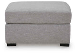 UrbanCrest Pewter Oversized Accent Ottoman by Ashley at Eve Furniture