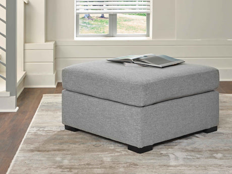 UrbanCrest Pewter Oversized Accent Ottoman by Ashley at Eve Furniture