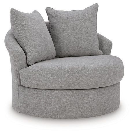 UrbanCrest Pewter Swivel Accent Chair by Ashley at Eve Furniture