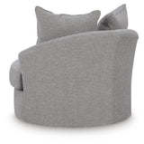 UrbanCrest Pewter Swivel Accent Chair by Ashley at Eve Furniture
