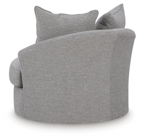 UrbanCrest Pewter Swivel Accent Chair by Ashley at Eve Furniture