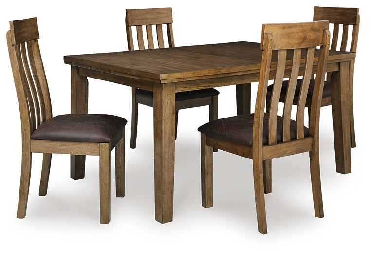 Urbinforte Dining Table and 4 Chairs by Ashley at Eve Furniture